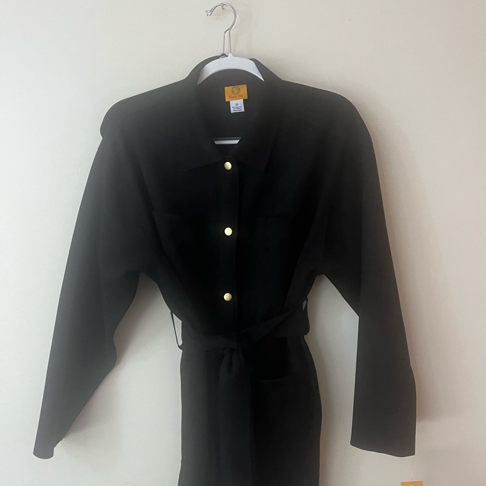 Ruby Rd. Black Button-Up Dress